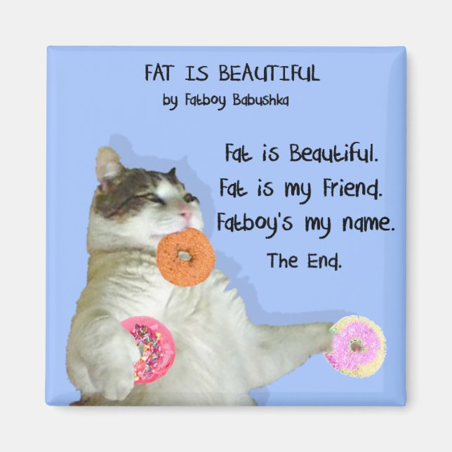 TJOCKEN ÄR BEAUTIFULLT MAGNET FÖR KVARMAGNET (Framsidan)