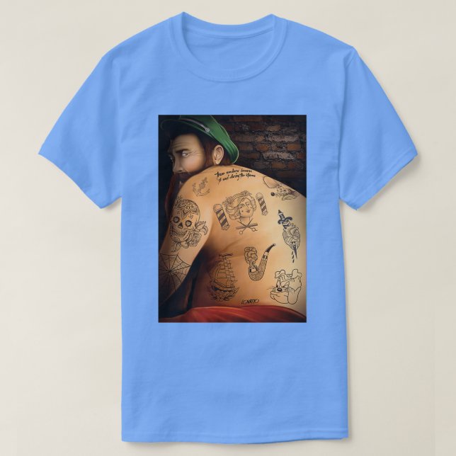 Tjocken Barber T Shirt (Design framsida)