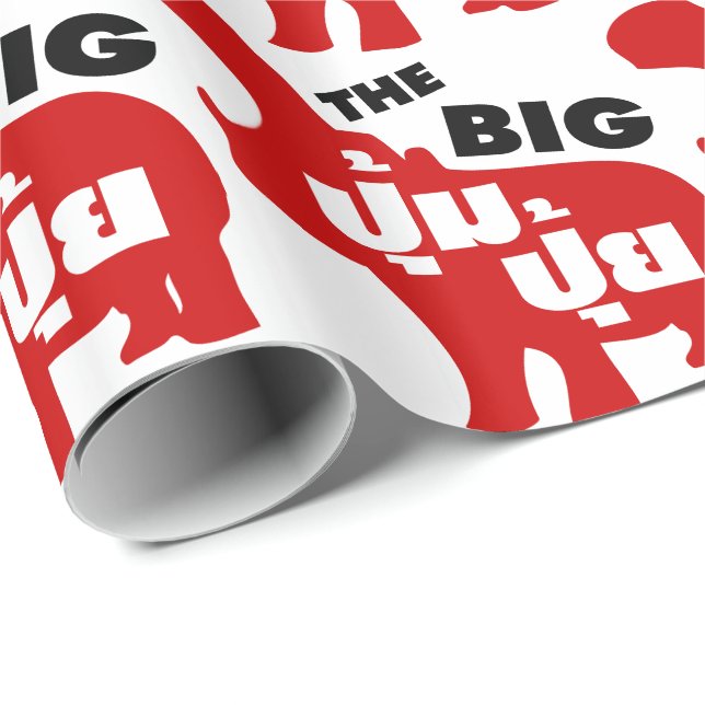 TJOCKEN BIG PUM-PUI-frasen i Thai Language Presentpapper (Rullad Hörn)