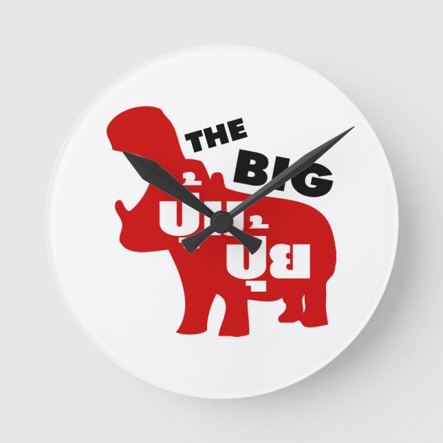 TJOCKEN BIG PUM-PUI-frasen i Thai Language Rund Klocka (Framsida)