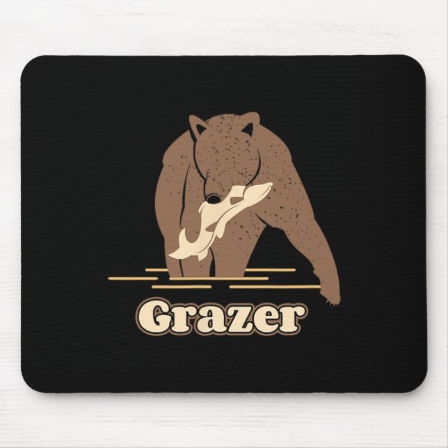 Tjocken Brown Grizzly Bearog Vi Musmatta (Framsidan)