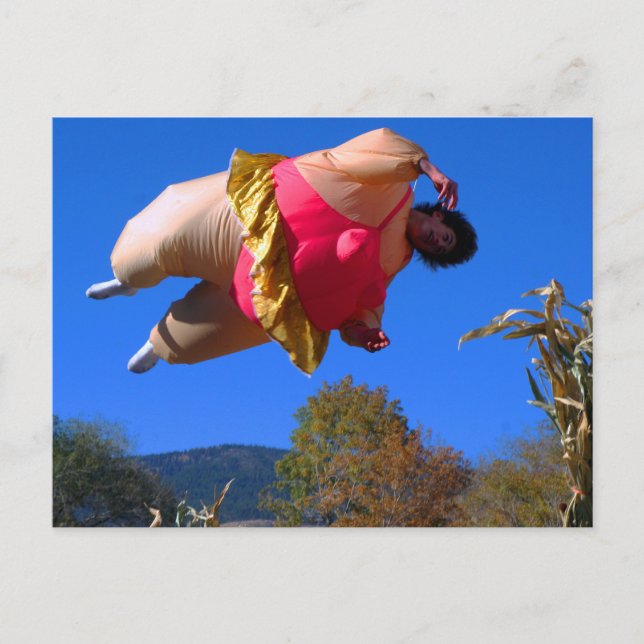 Tjocken Dam Vykort (Framsida)