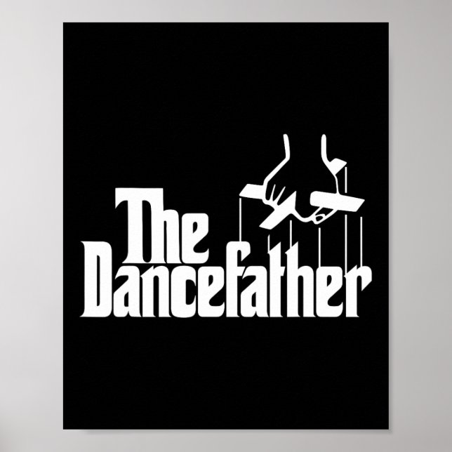 Tjocken Dancefganska funny Dance Pappa Dancer Danc Poster (Framsidan)