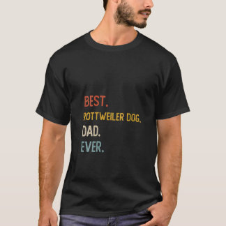 Tjocken Womens Funny Pappa Best Rottweiler Hund Ev T Shirt
