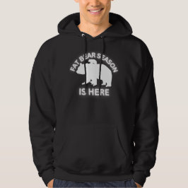 Tjockens björnsäsong är här - vit | hoodie