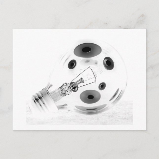 TJOCKENS BULB&W NEGATIV VYKORT (Framsida)