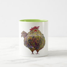 Tjockhöna som ha på sig en basker