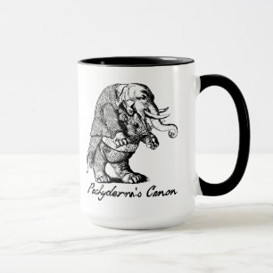 Tjockhuding Canon fiol som leker Mugg