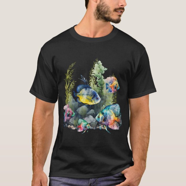 Tjockis Katts Fiske T Shirt (Framsida)