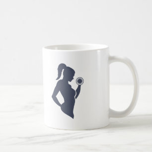 Tjocklek med träningsmaskin kaffemugg