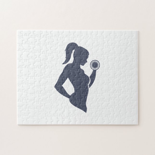 Tjocklek med träningsmaskin pussel (Horisontell)