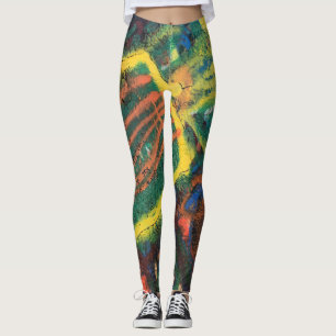 Tjockt gammalt färgämne leggings