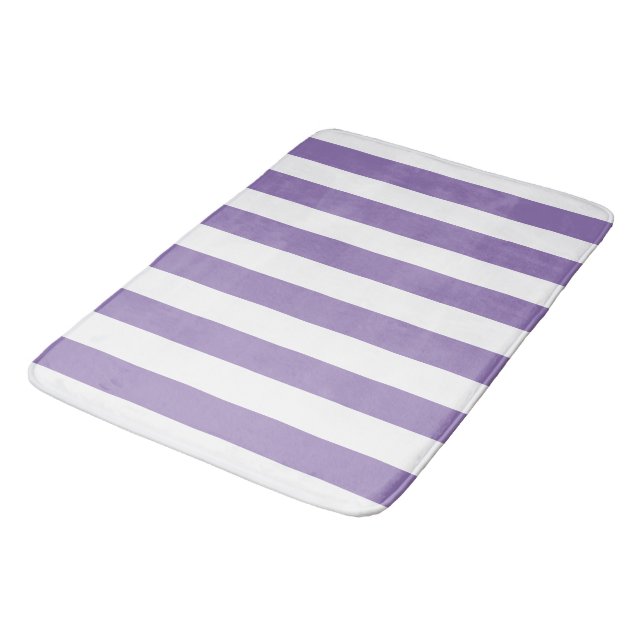 Tjockt Lodrät Rand Stripe Lavender Badrumsmatta (Vinklad)