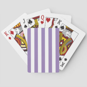 Tjockt Lodrät Rand Stripe Lavender Casinokort