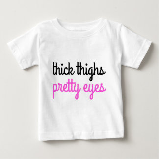 Tjockt Thighs Söt Ögon Baby Shirt Tröja