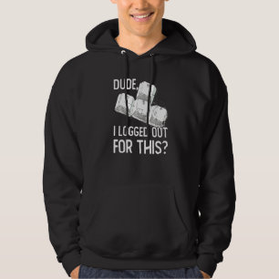 Tjoho jag loggade ut för det här spelarens videosp hoodie