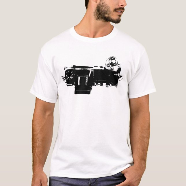 Tjortor för översiktsvyer för fotokamera t shirt (Framsida)