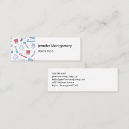 Tjud och Verktyg Dental Mönster Mini Visitkort