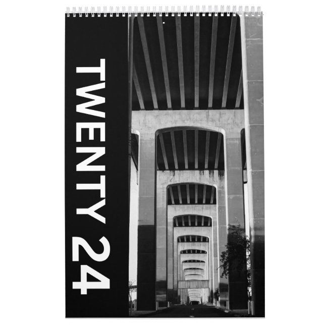 Tjugo 24 svartvitt - kalender (Omslag)
