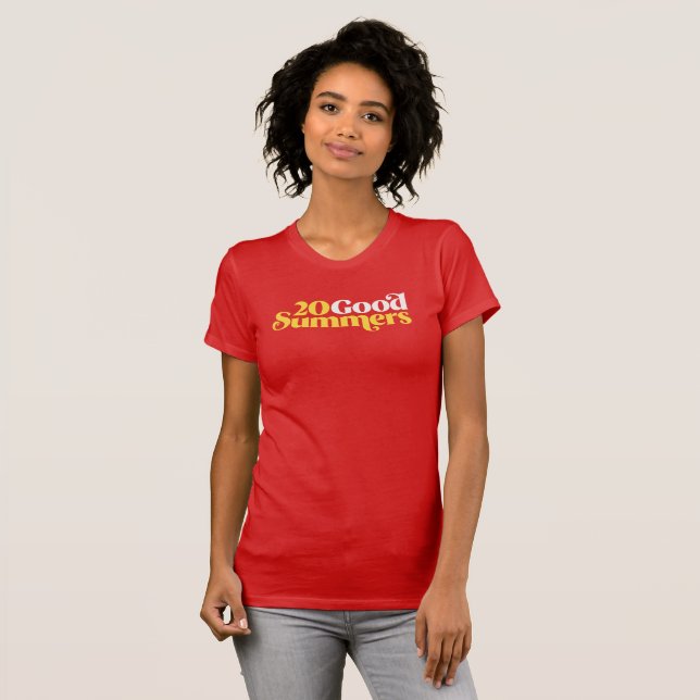 Tjugo Bra Somrar: Röd T Shirt (Hel framsida)