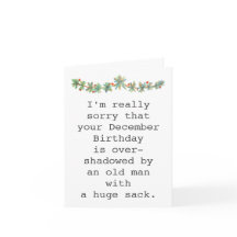 Tjugo december födelsedag i kombination med jul