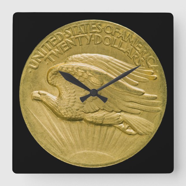 Tjugo dollar Guld Biet Dubbla Eagle Money 1907 Fyrkantig Klocka (Framsida)