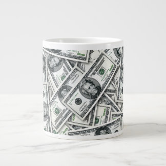 Tjugo Dollar Sedel Pengar Mönster Jumbo Mugg
