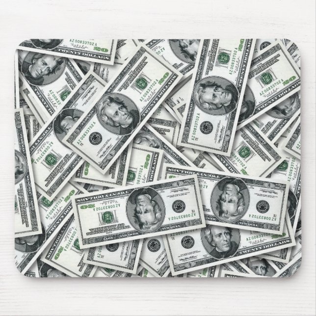 Tjugo Dollar Sedel Pengar Mönster Musmatta (Framsidan)