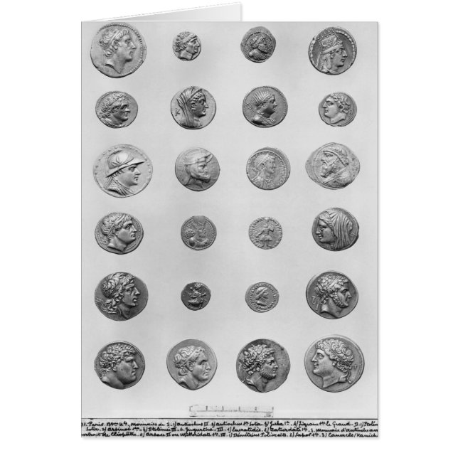 Tjugo fyra mynt hälsningskort (Framsidan)