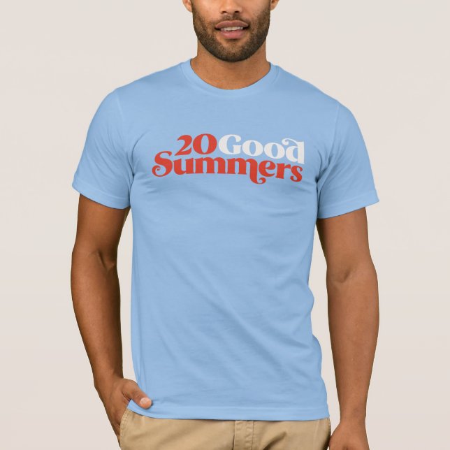 Tjugo goda somrar t shirt (Framsida)