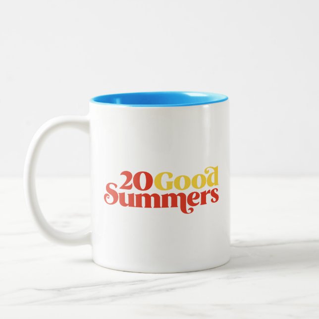Tjugo goda somrar Två-Tonad mugg (Vänster)