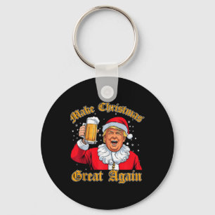 Tjugo julklapp 2024: Drink Beer Trump Santa Nyckelring