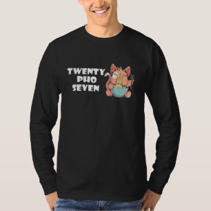 Tjugo Pho Katt Pho Soppa Asiatisk Vietnamesisk Nu T Shirt