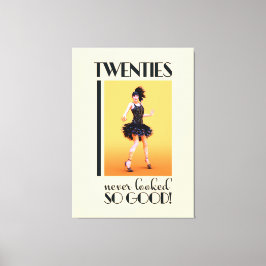 Tjugo såg aldrig så bra Vintage Canvastryck