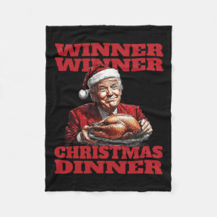 Tjugo tomtrump Vinnare Vinnare Juldag X Fleecefilt