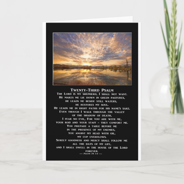 Tjugo-Tredje Psalmbön Kort (Framsida)