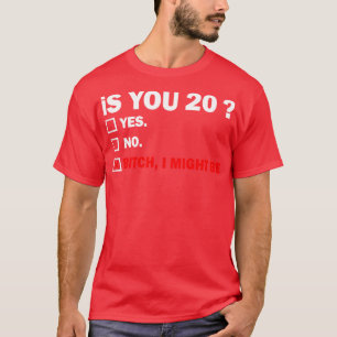 Tjugo Vuxarna tjugo år gammal födelsedagspresent t Shirt
