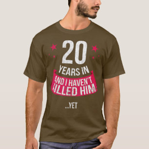 Tjugoårsjubileum i Bröllop 20 år för maka gift T Shirt