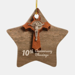 Tjugoårsjubileum Ro och Rosary Julgransprydnad Keramik