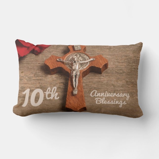 Tjugoårsjubileum Ro och Rosary Lumbarkudde (Framsida)