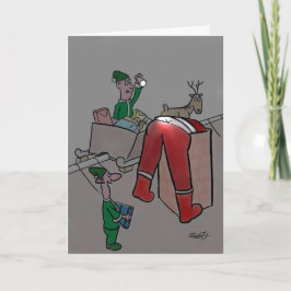 Tjugoårskort: Cheeky Elves Helgkort