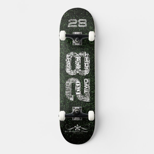 Tjugoåtta 4/4 mini skateboard bräda 18,5 cm (Framsida)