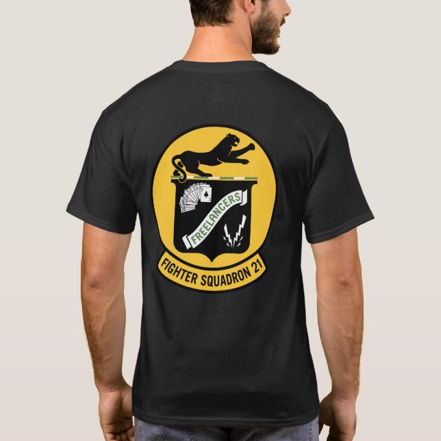 Tjugoen fyrkantsruta 21 VF-21 T Shirt (Baksida)