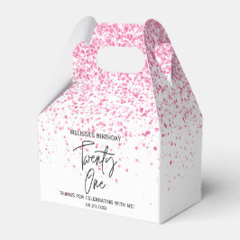 Tjugoen mousserande Shock rosa Glitter Presentaskar