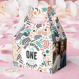 Tjugoett | Färgfull geometrisk 21:a födelsedag Presentaskar