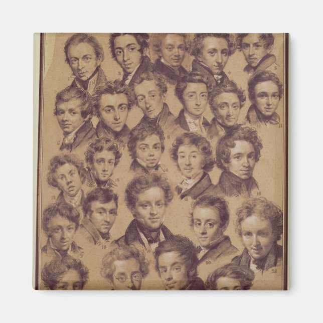 Tjugofem elever från Antoine Studio Magnet (Framsidan)