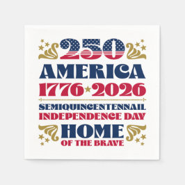 Tjugofemtioårsdagen av Stars Rand Amerika Pappersservett