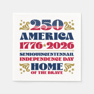 Tjugofemtioårsdagen av Stars Rand Amerika Pappersservett