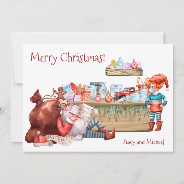 Tjugoliet i jultomtsverket 2021 julkort (Framsida)