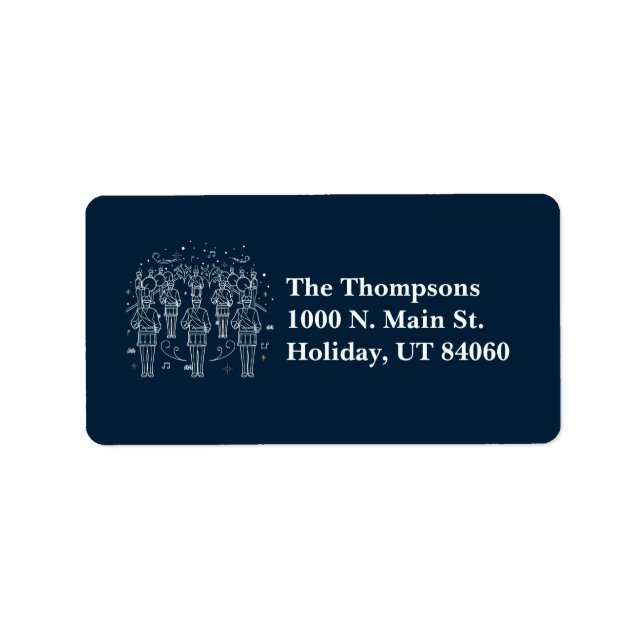 TJUGONDAGEN FÖR CHRISTMAS/Juletiketter Adressetikett (Framsidan)